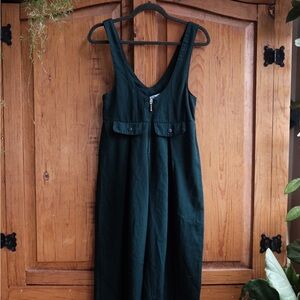 Vintage forest green romper